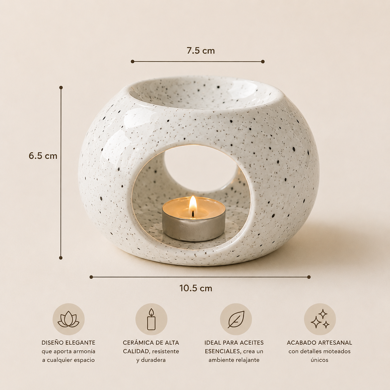 Quemador de Aromas de Cerámica