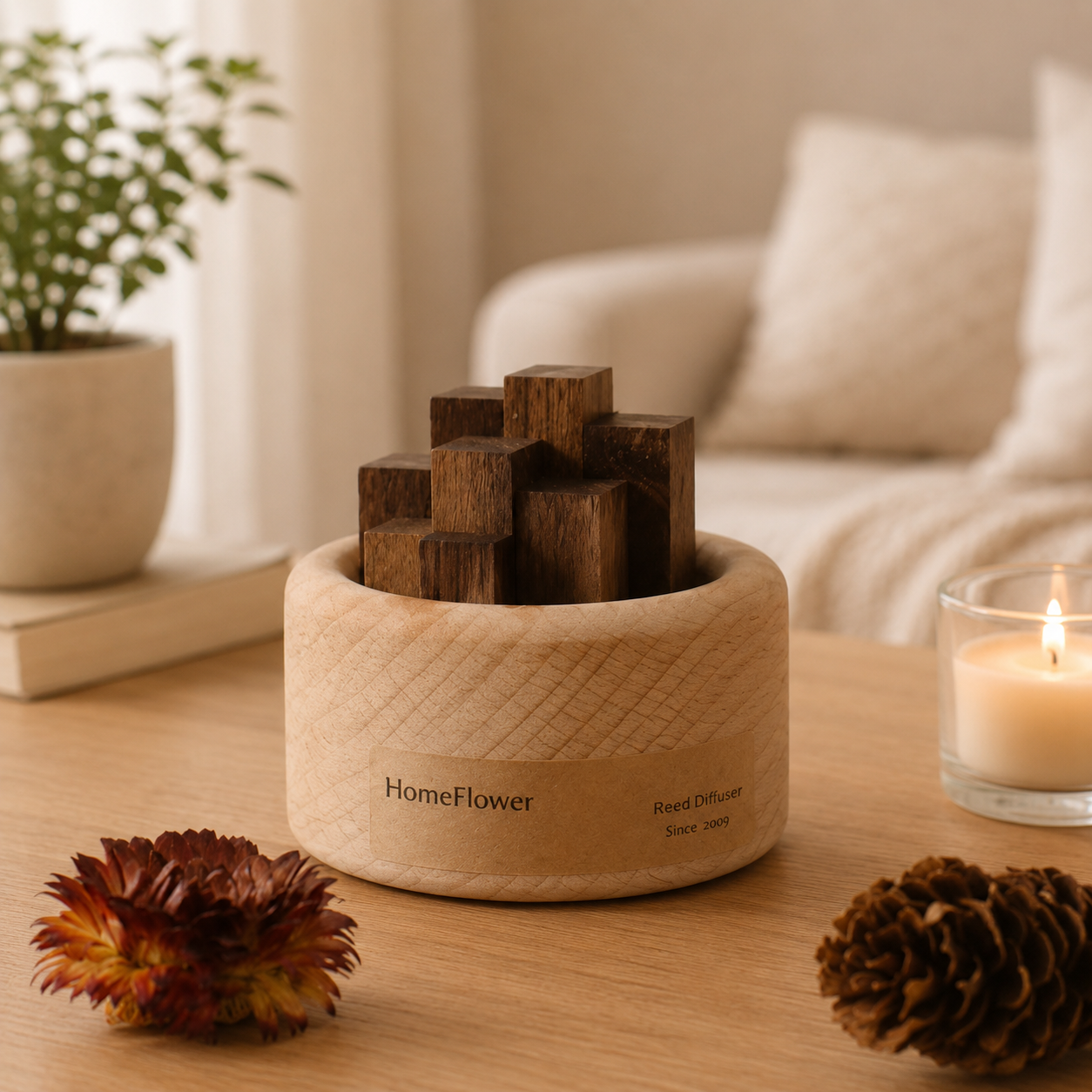 Difusor de Aroma de Madera