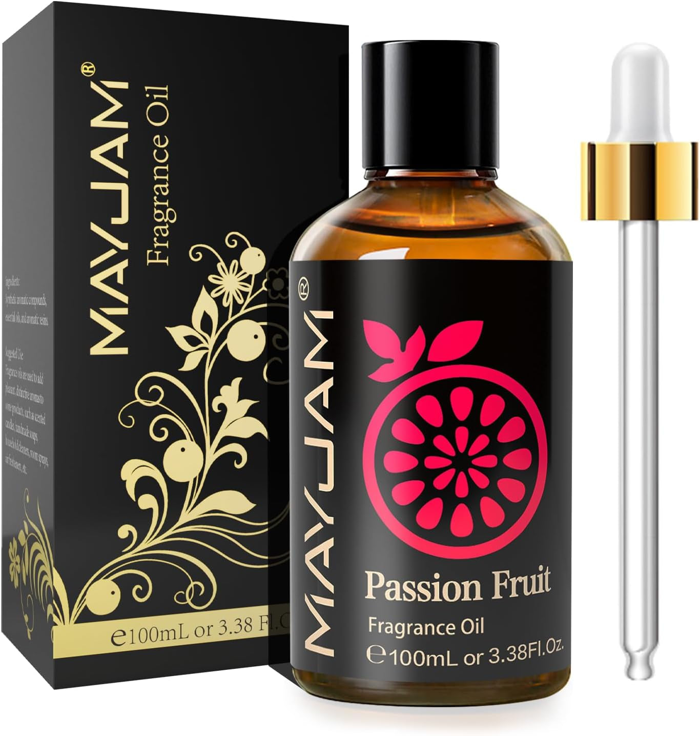 MAYJAM Aceite Perfumado De Fruta De La Pasión 100Ml, Aceite Con Fragancia Para Difusores De Aceites Esenciales, Aromaterapia, Hogar, Quemador De Aceite