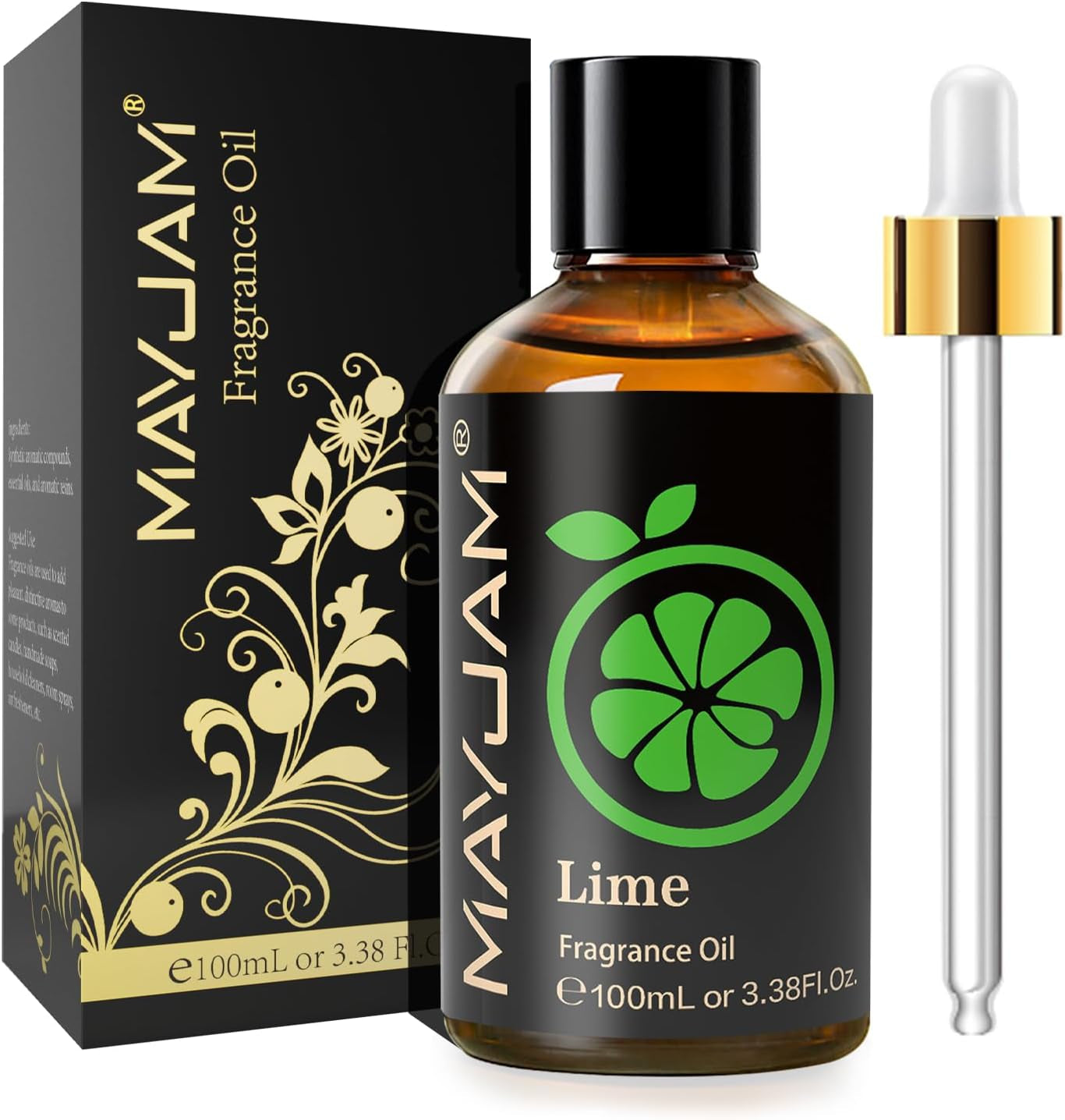 MAYJAM Aceite Perfumado De Lima 100Ml, Aceite Con Fragancia Para Difusores De Aceites Esenciales, Aromaterapia, Hogar, Quemador De Aceite